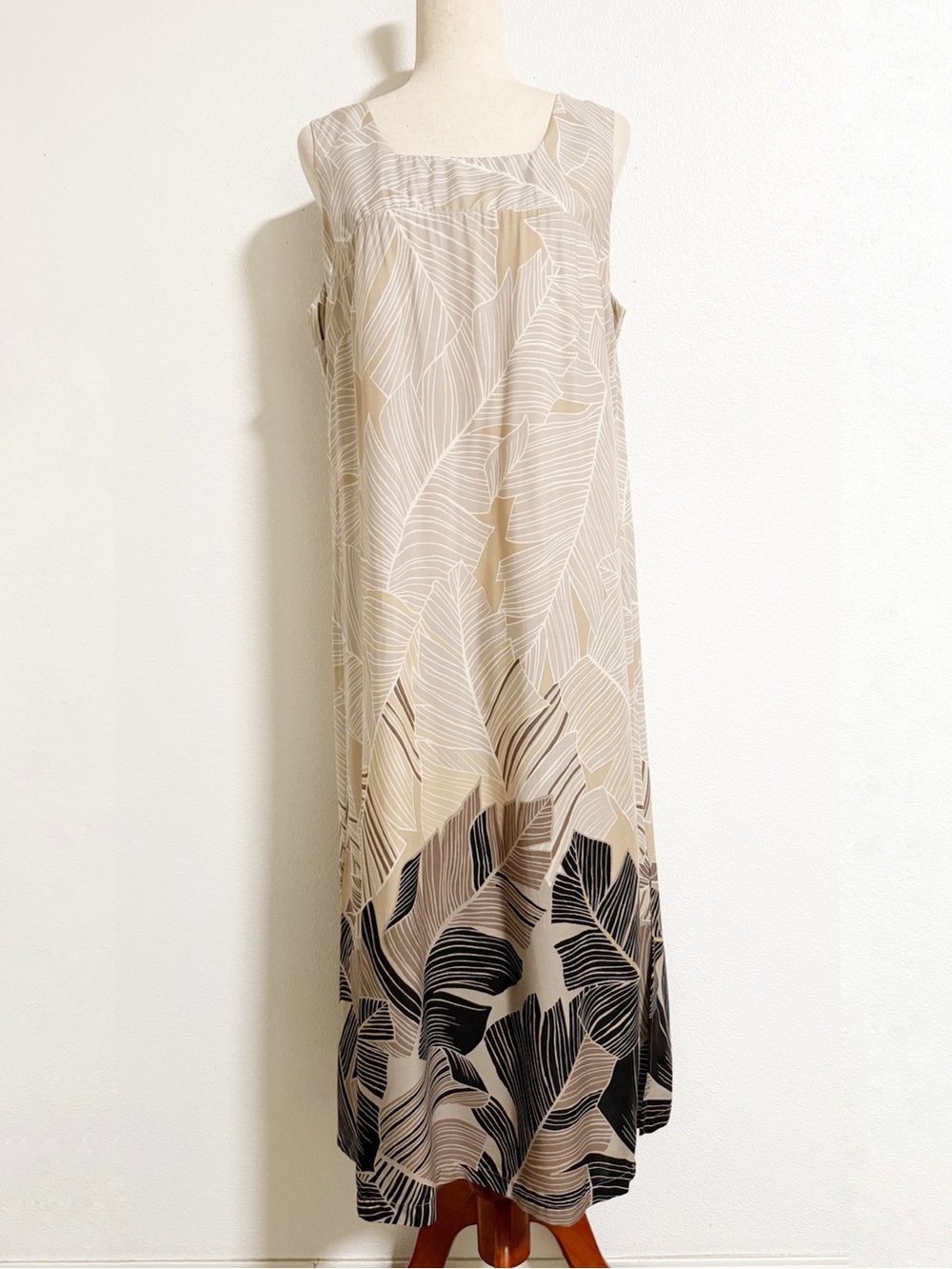 Nani Hawaii Palm Print Tank Maxi Dress Size L